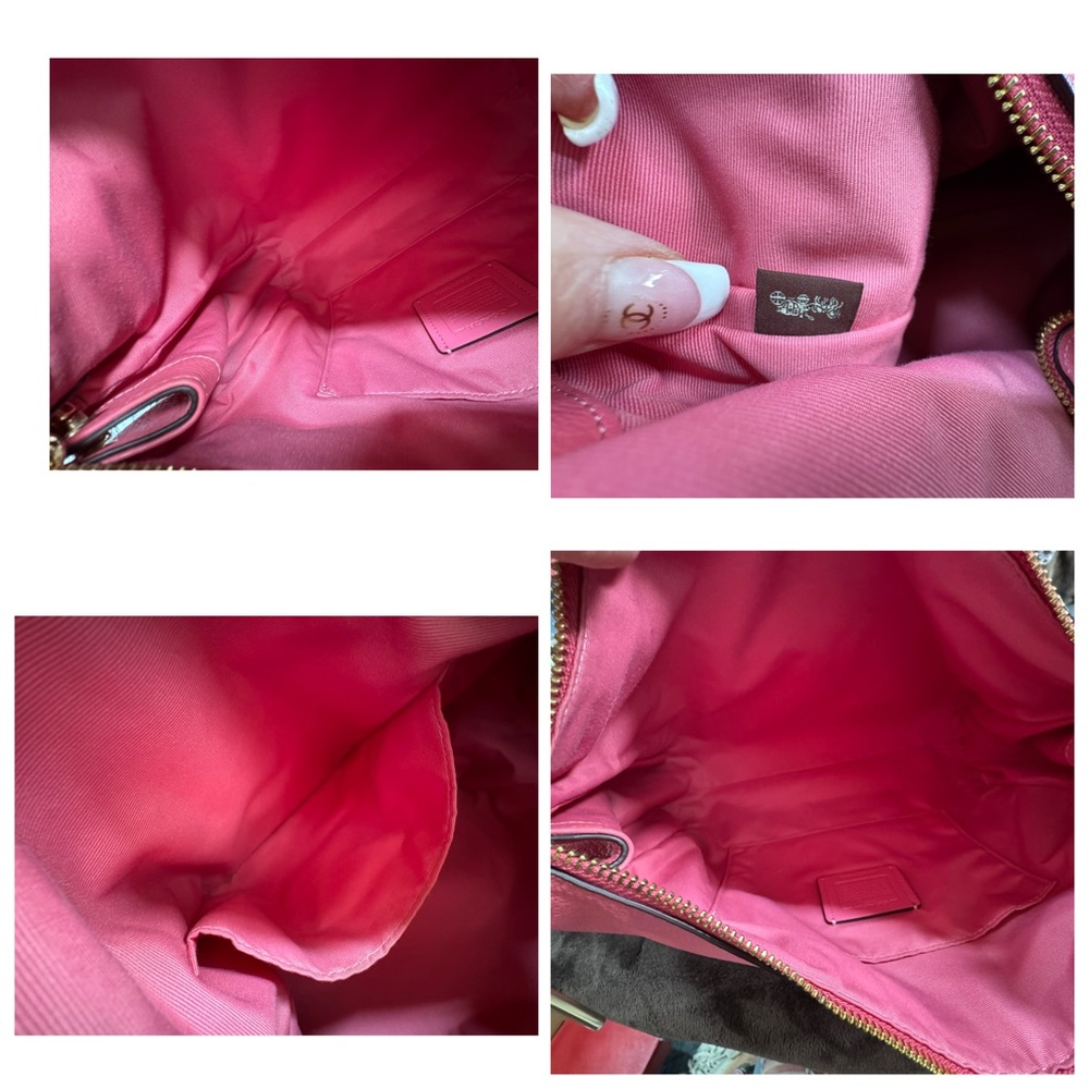Coach Soft bubblegum pink Leather Shoulder bag and Wallet set Pristine condition - Picture 8 of 16